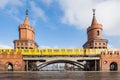 The Oberbaum Bridge landmark of Berlin city in Germany Royalty Free Stock Photo