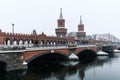 Oberbaum bridge OberbaumbrÃÂ¼cke in Berlin, winter