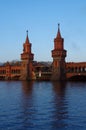 Oberbaumbridge in berlin Royalty Free Stock Photo