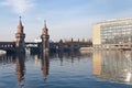 The Oberbaumbrucke bridge at Berlin, Germany