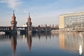 The Oberbaumbrucke bridge at Berlin, Germany