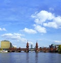 Oberbaumbruecke bridge berlin Royalty Free Stock Photo