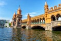 Oberbaumbruke bridge in Berlin Royalty Free Stock Photo