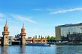 Oberbaumbruke bridge in Berlin Royalty Free Stock Photo
