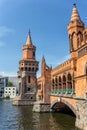 Oberbaumbruke bridge in Berlin Royalty Free Stock Photo