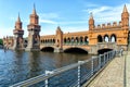 Oberbaumbruke bridge in Berlin Royalty Free Stock Photo