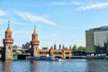 Oberbaumbruke bridge in Berlin Royalty Free Stock Photo