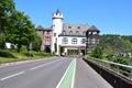 Kobern-Gondorf, Germany - 06 02 2021: Drive through castle Oberburg