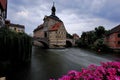 Obere Muhlbrucke over Regnitz river in Bamberg, Bavaria, Germany