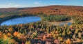 Oberg Mountain is part of the Sawtooth Range on the North Shore in Minnesota Royalty Free Stock Photo