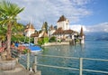 Oberhofen Castle,Lake Thun,Switzerland Royalty Free Stock Photo