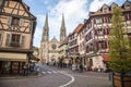 Obernai town center, Alsace, France Royalty Free Stock Photo