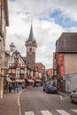 Obernai town center, Alsace, France Royalty Free Stock Photo