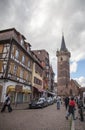 Obernai town center, Alsace, France Royalty Free Stock Photo