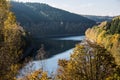 Obernau Dam for water production in Netphen Royalty Free Stock Photo