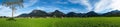 Oberstdorf with green fields