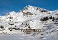 Obertauern ski resort in austrian alps Royalty Free Stock Photo