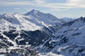 Obertauern ski resort in austrian alps Royalty Free Stock Photo