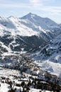 Obertauern ski resort in austrian alps Royalty Free Stock Photo