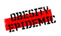 Obesity Epidemic rubber stamp Royalty Free Stock Photo