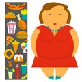 Obesity infographic template