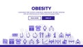 Obesity And Overweight Landing Header Vector