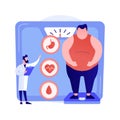 Obesity problem vector concept metaphor