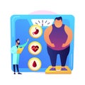 Obesity problem vector concept metaphor