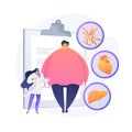 Obesity problem vector concept metaphor