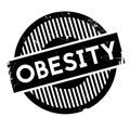 Obesity rubber stamp Royalty Free Stock Photo