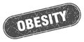 obesity sign. obesity grunge stamp.