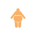 Obesity vector icon design template