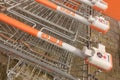 OBI shopping carts Royalty Free Stock Photo