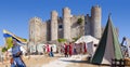 Obidos, Portugal. Obidos Castle during the Medieval Fair reenactment. Royalty Free Stock Photo