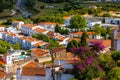 Obidos, Portugal stonewalled city with medieval fortress, historic walled town of Obidos, near Lisbon, Portugal. Beautiful view of