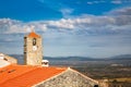 Obidos, Portugal stonewalled city view from above, historic walled medieval town of Obidos, Portugal Royalty Free Stock Photo