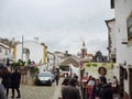 01 12 2015 Obidos Portugal .Walled Medieval City Portuguese Landmark Royalty Free Stock Photo