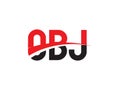 OBJ Letter Initial Logo Design Vector Illustration