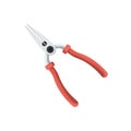 Needle nose pliers on isolated background, Vector illustration.