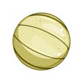 object basketball ball cartoon vector illustration Royalty Free Stock Photo