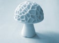 Object form mushroom printed 3D printer. Three-dimensional model