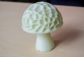 Object form mushroom printed 3D printer. Three-dimensional model