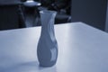 Object form vase printed on a 3D printer. Three-dimensional model