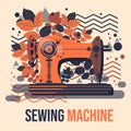 Object Illustration Sewing Machine Royalty Free Stock Photo