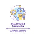 Object oriented programming concept icon Royalty Free Stock Photo