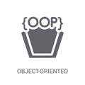 Object-oriented programming icon. Trendy Object-oriented program