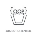 Object-oriented programming linear icon. Modern outline Object-o