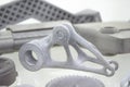 Object printed on 3D printer from polyamide powder or thermoplastic Royalty Free Stock Photo