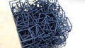 Object printed on 3D printer from polyamide powder or thermoplastic Royalty Free Stock Photo