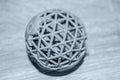 Object printed on 3D printer from polyamide powder or thermoplastic Royalty Free Stock Photo